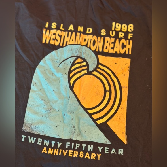 Westhampton Beach Black Graphic Tee - Picture 1 of 3